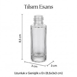 Silindir Şişe 30 ml - Kolay Kapama