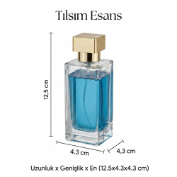 Uzun Dikdörtgen Şişe Set 100 ml - UZNDK100