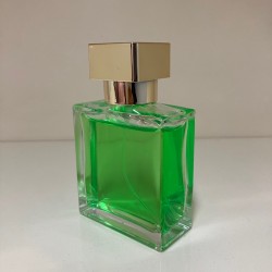 Kısa Dikdörtgen Şişe Set 50 ml Gold Kapak